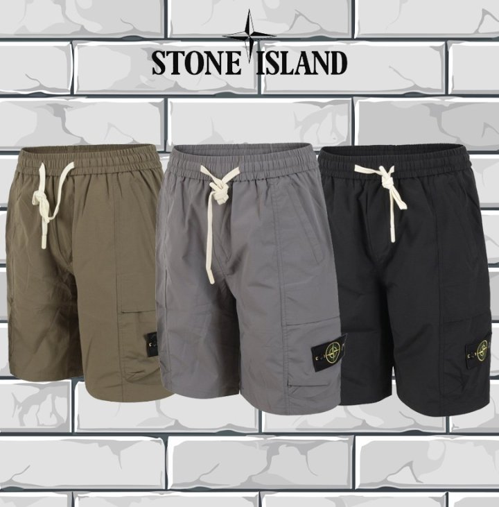 Stone Island 스톤아일랜드 카르티에 나일론 카고 포켓 반바지