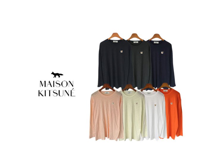 Maison Kitsune  메종키츠네 파스텔 린넨 긴팔