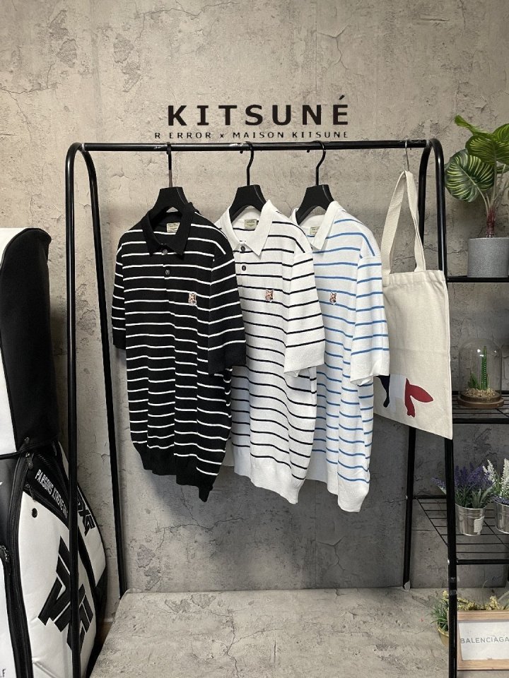 Maison Kitsune 메종키츠네 폭스헤드 아이스 ST 카라