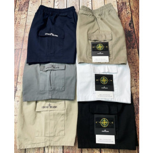 Stone Island 스톤아일랜드 워싱 4부 카고 반바지