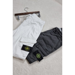 Stone Island  스톤아일랜드 워싱 카고 밴딩조거팬츠