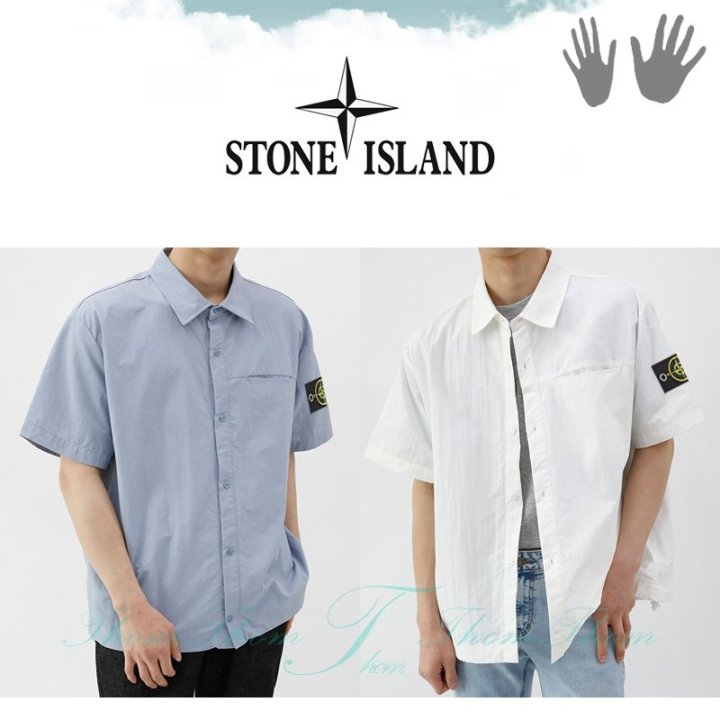 Stone Island 스톤아일랜드 오버핏 셔츠 자켓 반팔