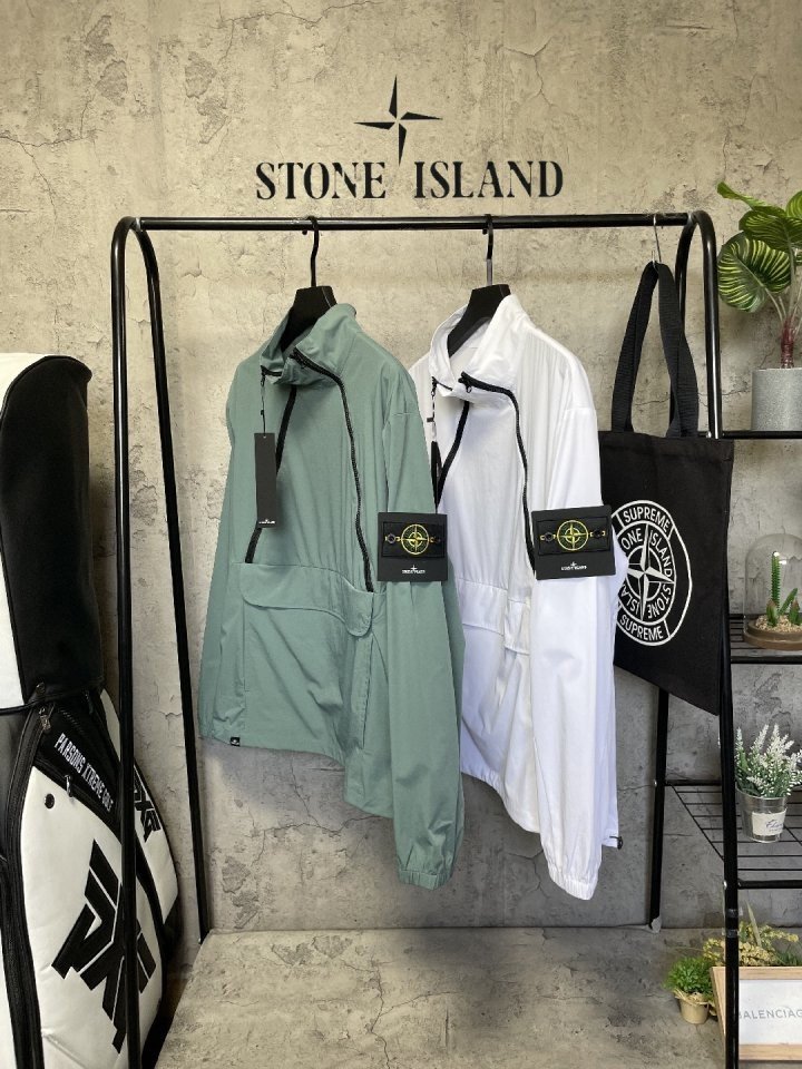 Stone Island 스톤아일랜드 이중지퍼 윈드자켓