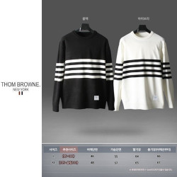 THOM BROWNE 톰브라운 롱 라인 라운드 니트 (2컬러)