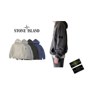 STONE ISLAND 스톤아일랜드헤비기모 피그먼트 후드티