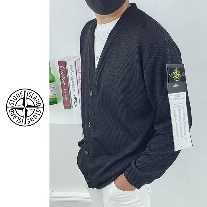 STONE ISLAND  스톤아일랜드 오리지널 와펜 니트 가디건 [고급]