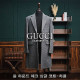 GUCCI 구찌 울 하운드 체크 싱글 코트