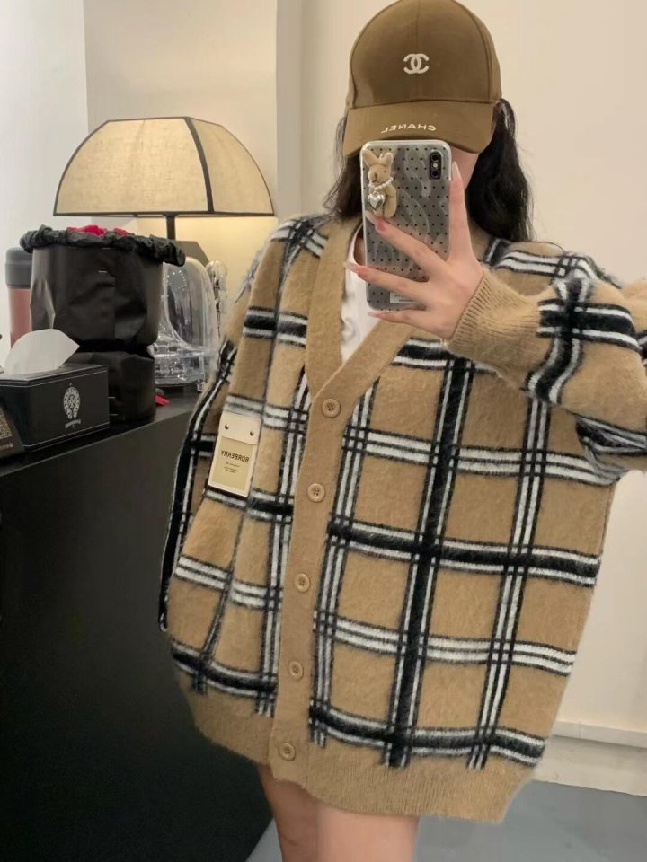 BURBERRY 버버리 백로고 가디건