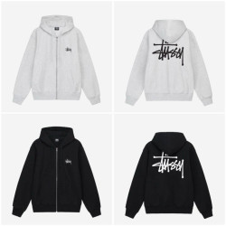 STUSSY 스투시 남녀공용 베이직 후드 집업