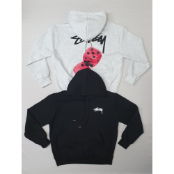 STUSSY 스투시 주사위 나염 기모 후드