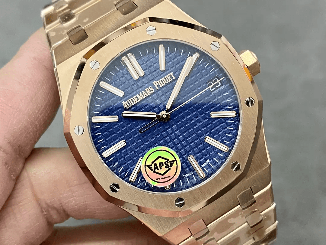 AUDEMARS PIGUET  오데마피게 로얄오크 50주년 한정판 금통 청판 41mm 15510