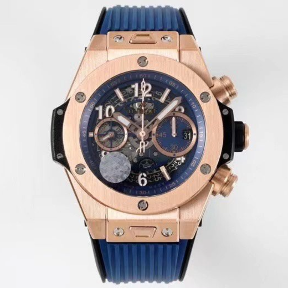 HUBLOT 위블로 빅뱅 유니코 티타늄 금통 블루다이얼 44mm 421.OX.5170.RX