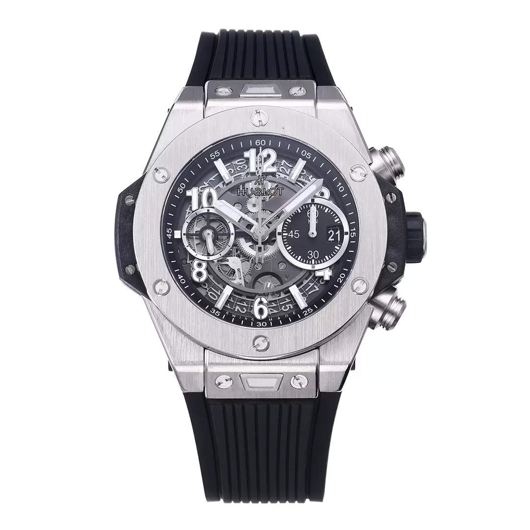 HUBLOT 위블로 빅뱅 크로노그래프 스틸 베젤 42mm 441.NX.1171.RX