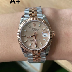 ROLEX 로렉스 데이저스트 핑크 인덱스 다이얼 로골 콤비 31mm 278271 여성용