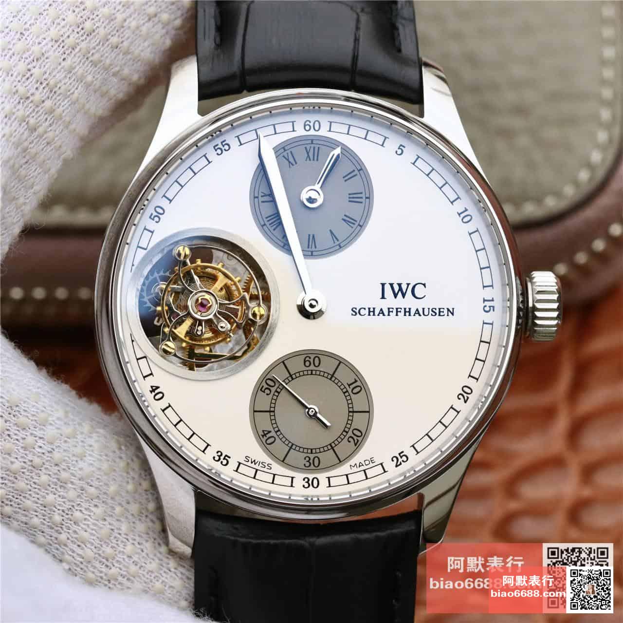 IWC 아이더블유씨 포르투기저 뚜르비옹 화이트/그레이 다이얼