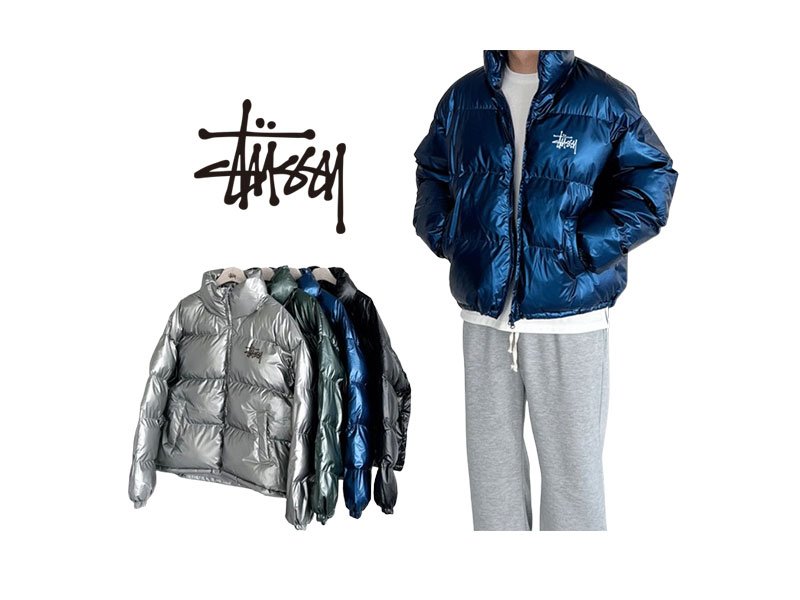 STUSSY 스투시 글로시 패딩