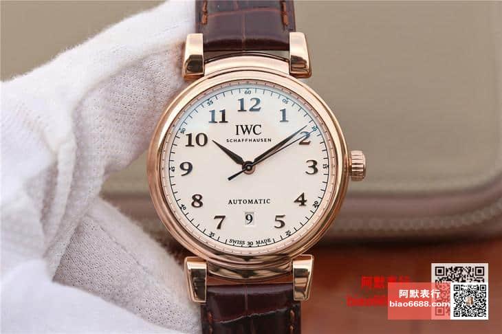 IWC 아이더블유씨 다빈치 로즈골드 화이트다이얼