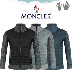 MONCLER 몽클레어 블리치 패딩 니트 집업