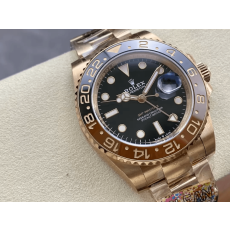 ROLEX 로렉스 GMT마스터2 루트비어 검판 금통 40mm