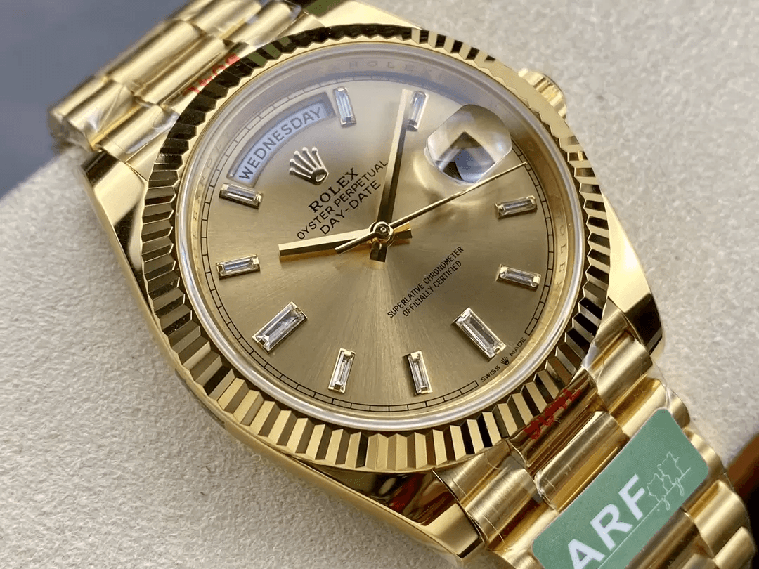 ROLEX 로렉스 데이데이트 샴폐인 다이아 다이얼 옐로우골드 10P 40mm