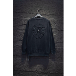 CHROME HEARTS 크롬하츠 피그먼트 더티 덧뎀 고중량 맨투맨