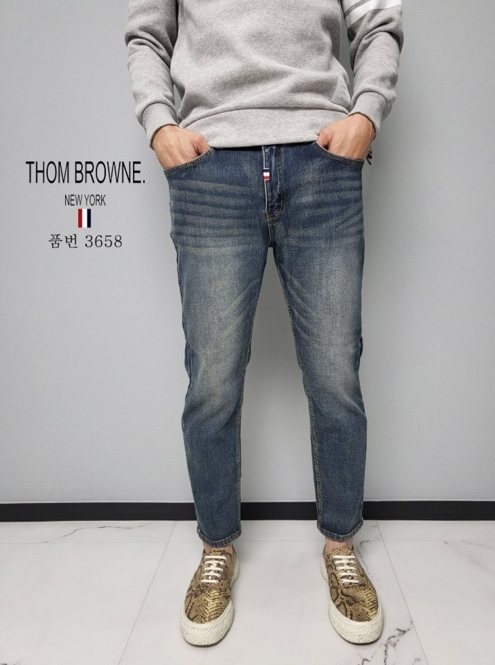 THOM BROWNE 톰브라운 융기모 청바지