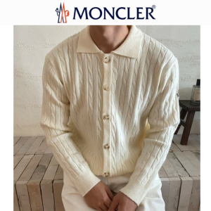 MONCLER 몽클레어 버튼 카라 울 가디건