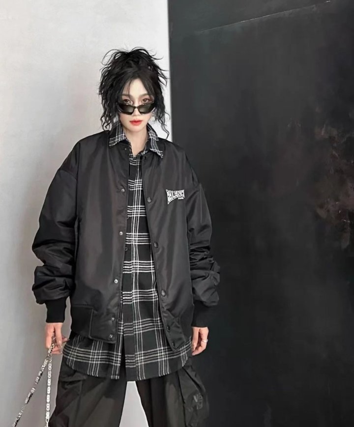 BALENCIAGA 발렌시아가 복싱 나일론 바시티 자켓