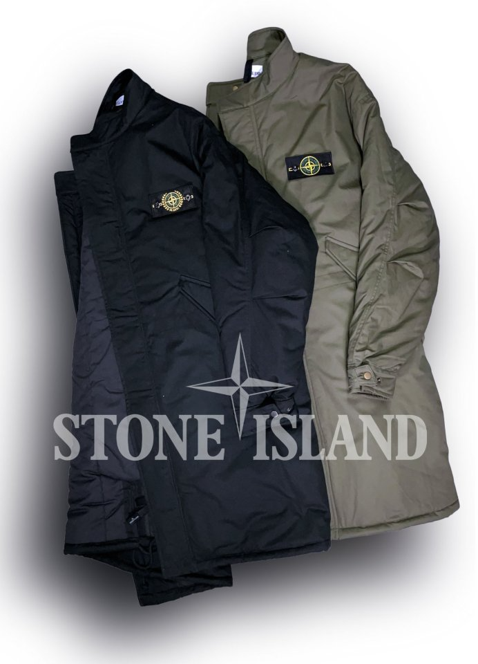 STONE ISLAND 스톤아일랜드 30TH 리미티드 리플렉티브 M-51 피쉬테일 코튼 패딩 롱 야상