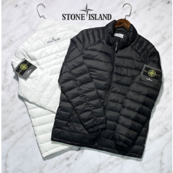 STONE ISLAND 스톤아일랜드 롱 ZIP 에코닐 나일론 경량 패딩