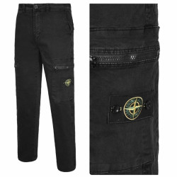 STONE ISLAND 스톤아일랜드 가먼트다잉 포켓지퍼 카고팬츠