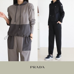 PRADA 프라다 24FW 후디 스웨터 셋업