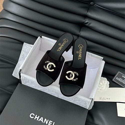 CHANEL 샤넬 여성용 슬리퍼 C62643-2 2024/신상 블랙,화이트 2color