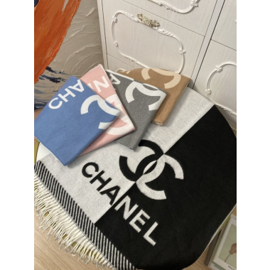 CHANEL 샤넬 중앙로고 목도리