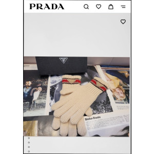 PRADA 프라다 울 니트 여성 장갑