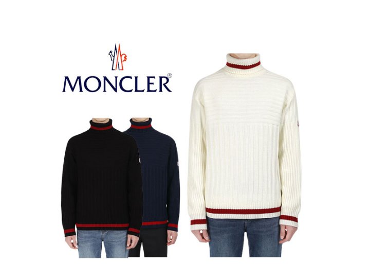 MONCLER 몽클레어 라인 요꼬 목폴라 니트