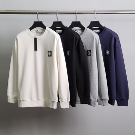 STONE ISLAND 스톤아일랜드 자수와펜 코튼 맨투맨