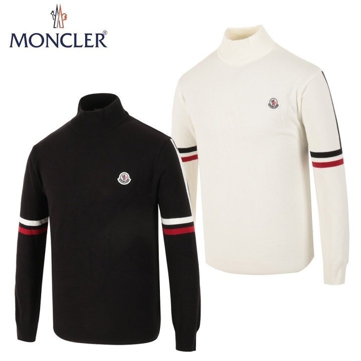 MONCLER 몽클레어 암라인 반폴라 니트