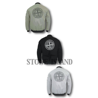 STONE ISLAND 스톤아일랜드 리미티드 와팬 리플렉티브 나일론 에코닐 패딩 블루종