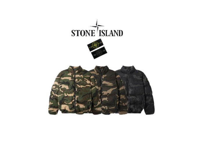 STONE ISLAND 스톤아일랜드 밀리터리 숏패딩