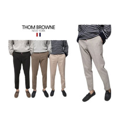 THOM BROWNE 톰브라운 기모 반밴딩 보카시슬랙스