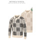 BOTTEGA VENETA 보테가베네타 체크 니트 카라티