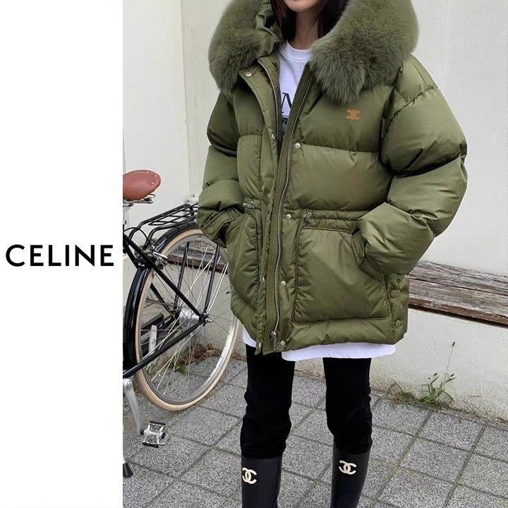  CELINE 셀린느 라쿤퍼 패딩점퍼 2COLOR