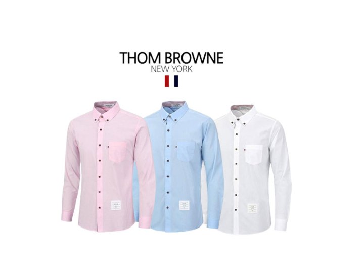 THOM BROWNE 톰브라운 포켓 파스텔 수입 고급 셔츠