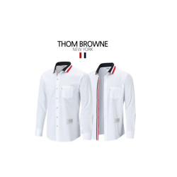 THOM BROWNE 톰브라운 카라 포인트 수입 고급 셔츠