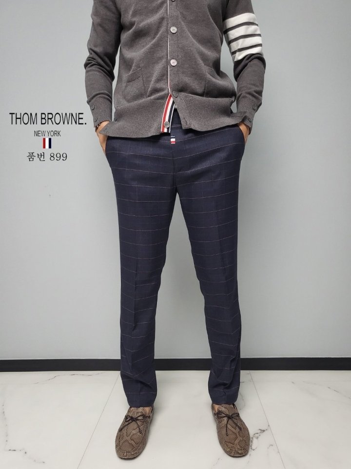 ●2월 판매 11위● THOM BROWNE 톰브라운 체크 슬렉스