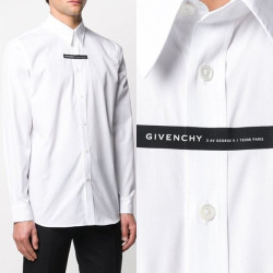 GIVENCHY 지방시 로고포인트 솔리드셔츠