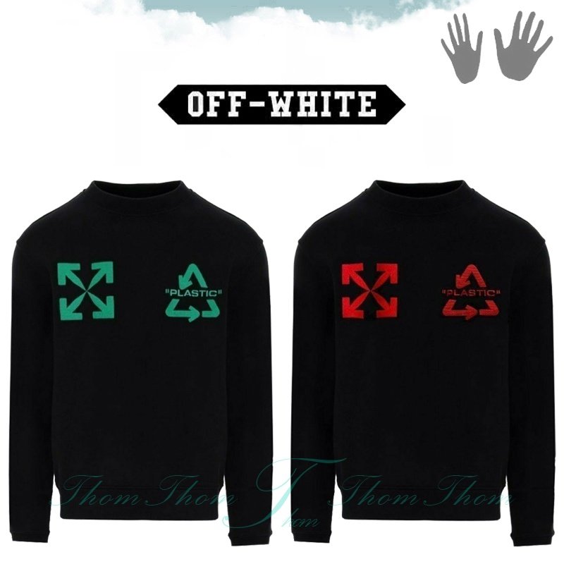 OFF-WHITE 오프화이트 자수 울 니트