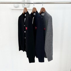 COMME DES GARCONS 꼼데가르송 레드와펜 V넥 가디건