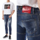 DSQUARED2 디스퀘어드2 케이튼 레더 레드 패치 타이티 바이커진